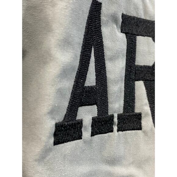 Army Jacket Men's Medium Gray Long Reflective Windbreaker 29x24 Military - Picture 9 of 12